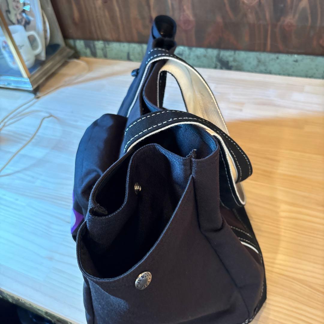 THE NORTH FACE トートバッグ ブラック　パープルレーベル