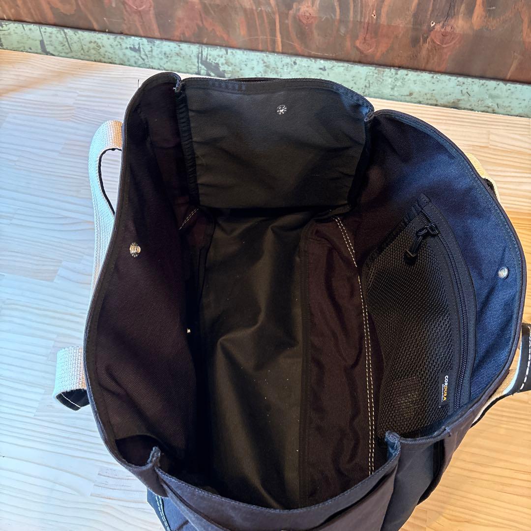 THE NORTH FACE トートバッグ ブラック　パープルレーベル