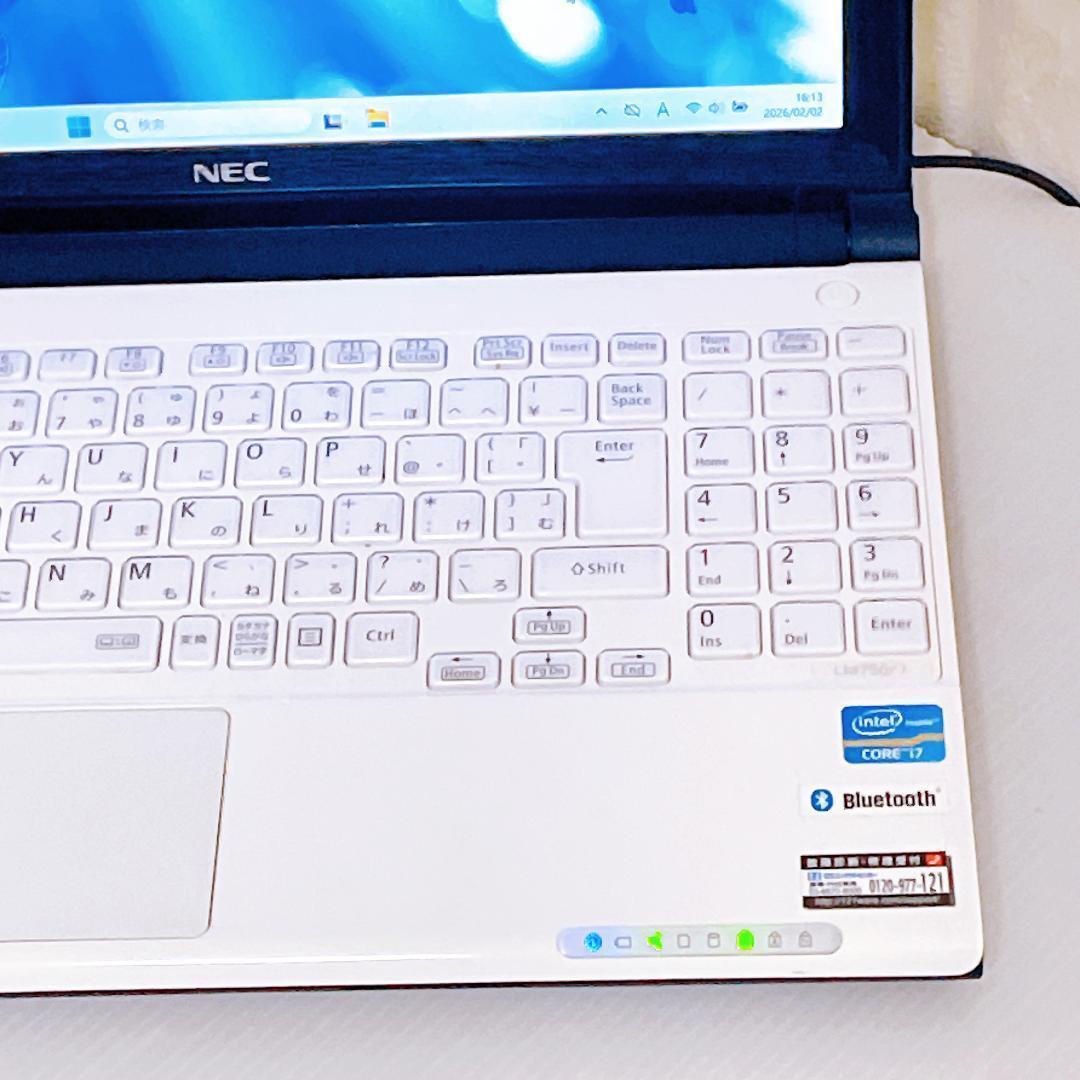 ノートパソコン Windows11 core i7 SSD NEC ノートPC