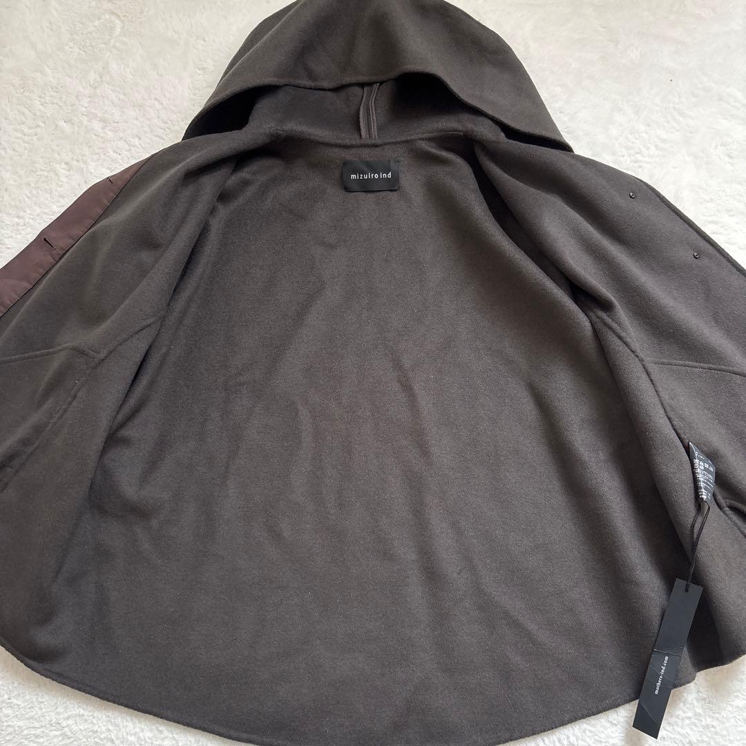 【新品】mizuiro ind wool hooded short coat