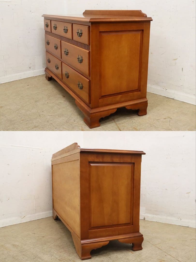 横浜ダニエル◆最高級ドレッサーチェスト・ミラー＆ワイドチェスト 62万