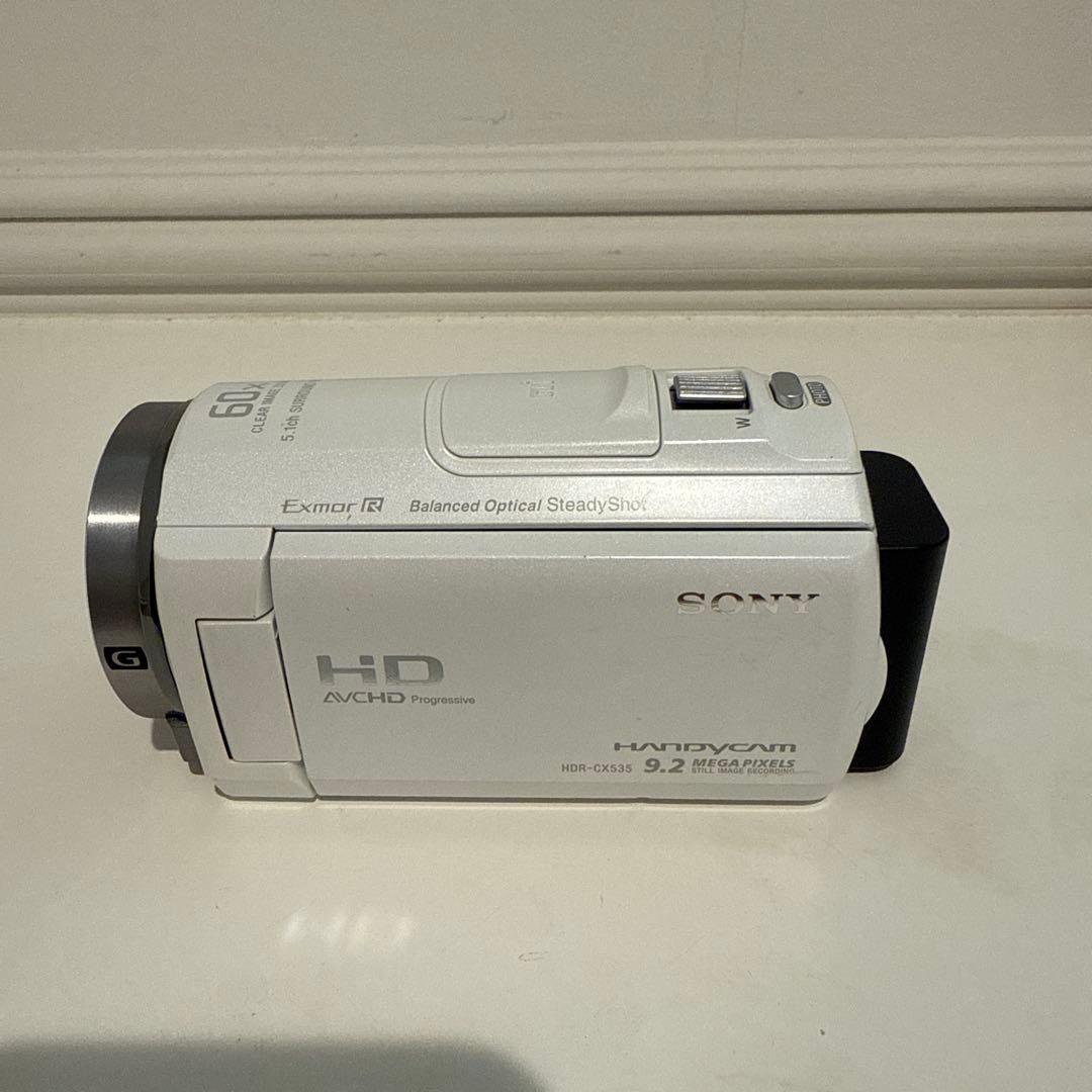 【ビデオカメラ】SONY HDR-CX535（白）　16GB SDカード付