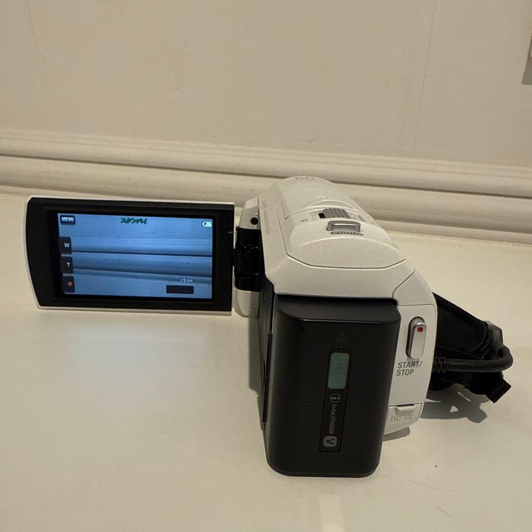 【ビデオカメラ】SONY HDR-CX535（白）　16GB SDカード付