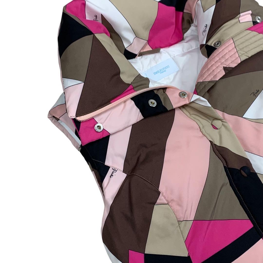 極美品EMILIO PUCCI エミリオプッチ ダウンベスト 36 ピンク系