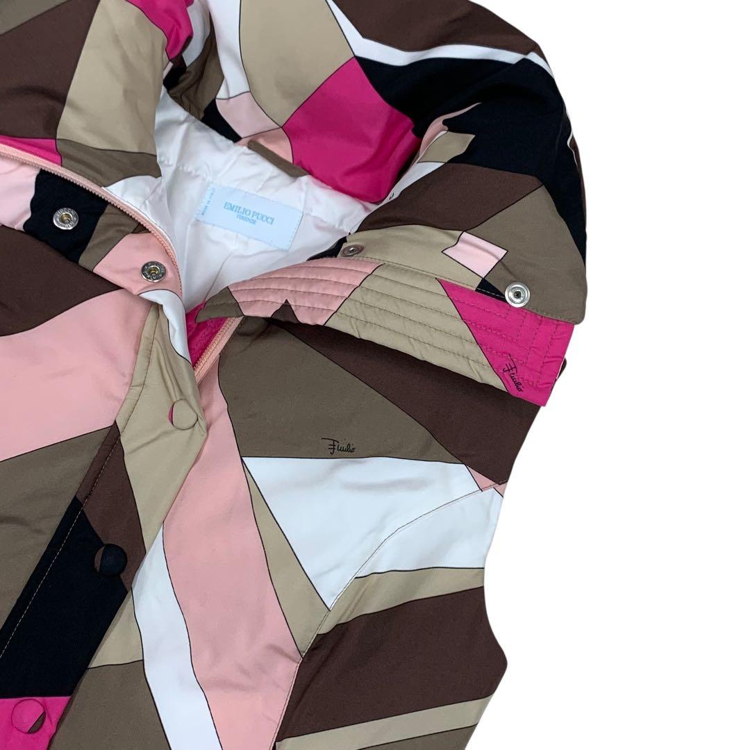 極美品EMILIO PUCCI エミリオプッチ ダウンベスト 36 ピンク系