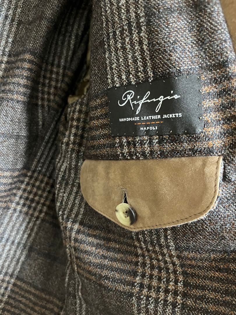 Rifugio ベージュ スエードジャケット