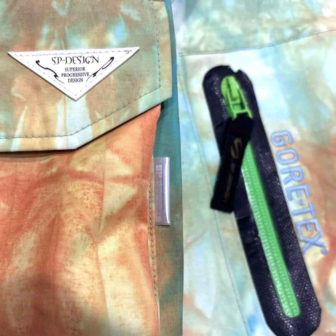 【美品/メンズM /ゴアテックス】SP Design スノボーウェア　上下　総柄