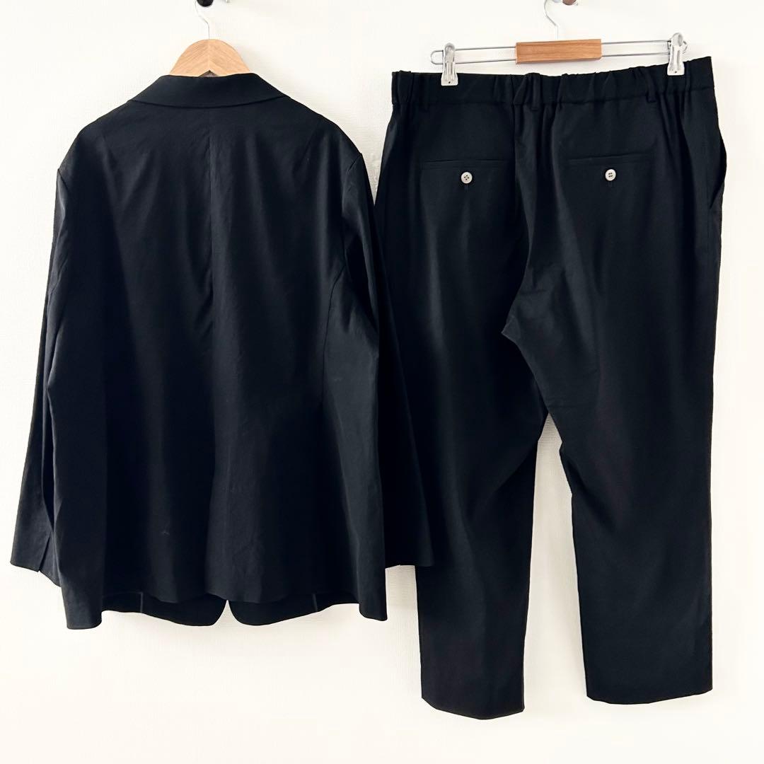 2025SS新品✨23区 パンツスーツセットアップ　ブラック　大きいサイズ50