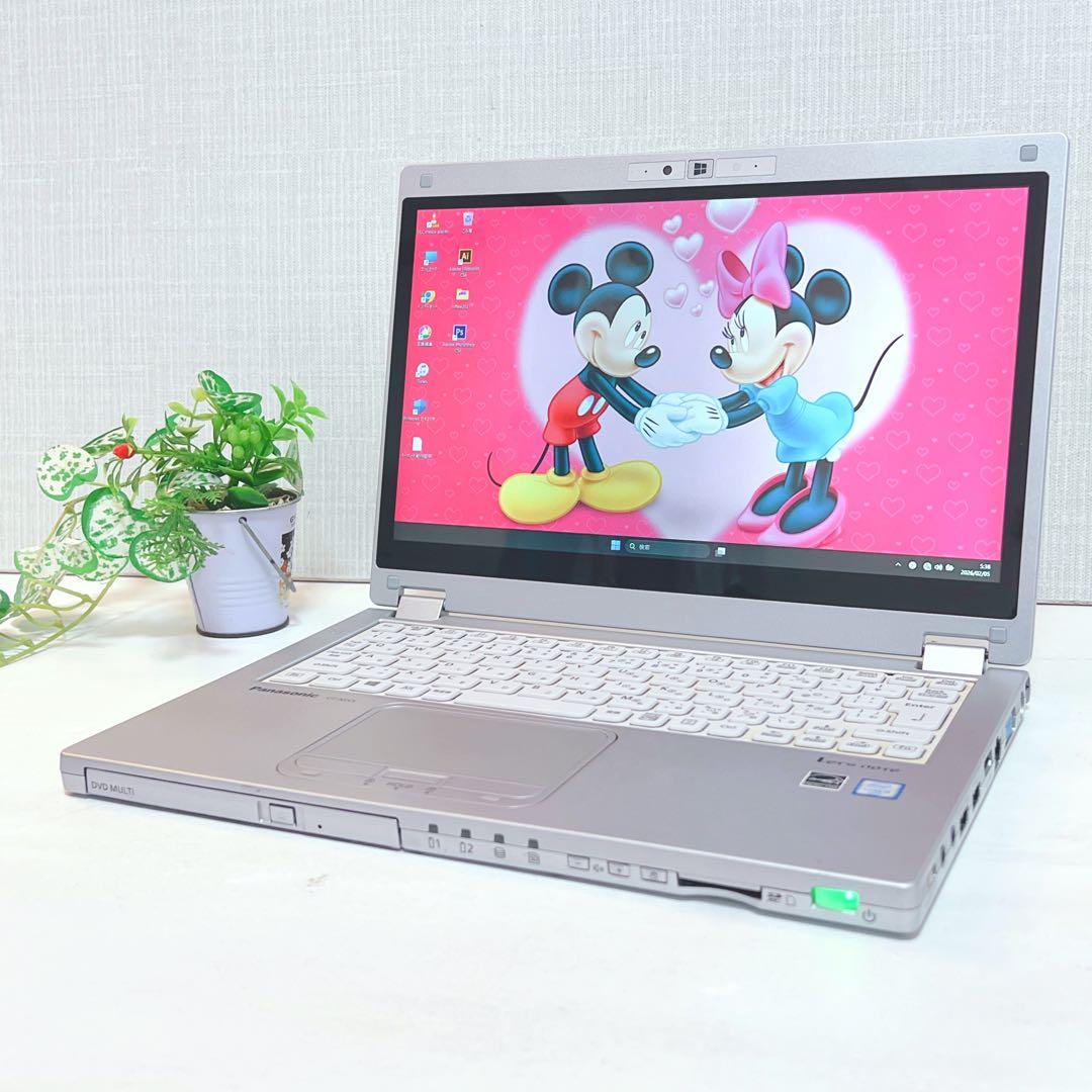 美品、タッチパネル、高速SSD、コアi5、8G、イラレ&オフィス2021が使える