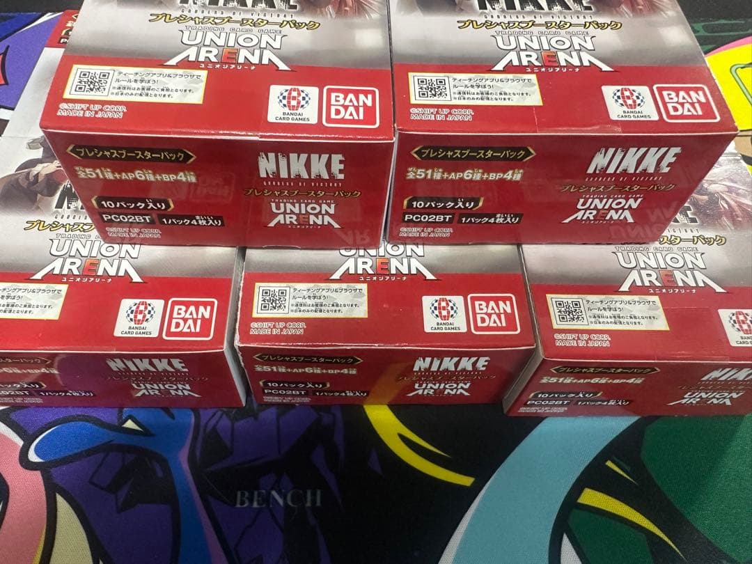 プレシャスブースターパック　ニケ　5boxセット　ユニオンアリーナ テープ付