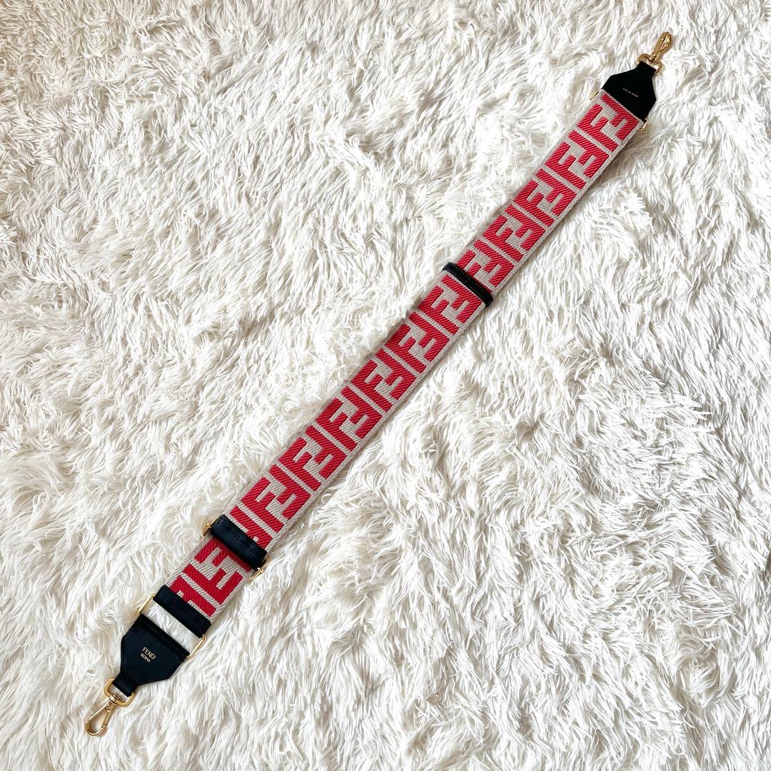 FENDI フェンディ　ショルダーストラップ ストラップ　ユー　ズッカ柄