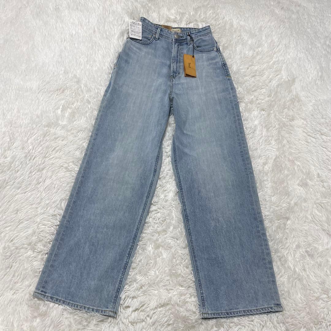 新品未使用 YANUK ヤヌーク JOAN ルーズストレートデニム 22