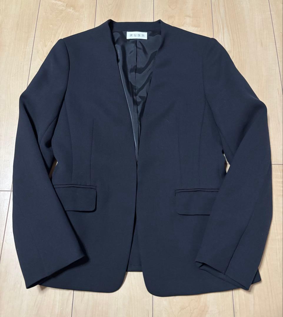 J プラステ　2WAYストレッチカラーレスジャケット・テーパードパンツ