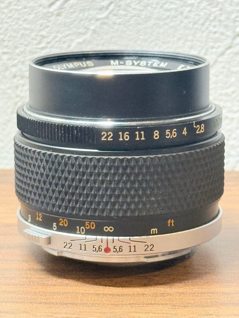 オリンパス E.ZUIKO AUTO-T 100ｍｍ F2.8 純正フード付き