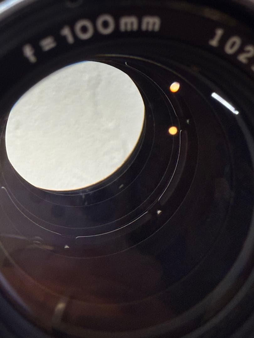 オリンパス E.ZUIKO AUTO-T 100ｍｍ F2.8 純正フード付き