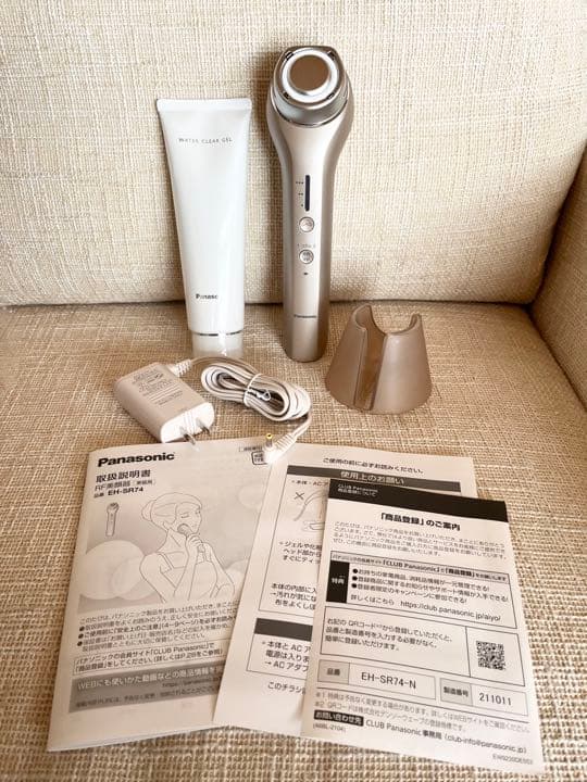 パナソニック☆ラジオ波＋超音波美顔器☆ゴールド調