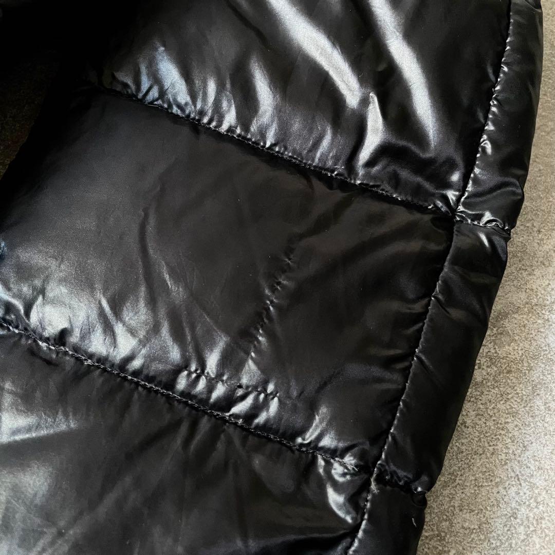 ヘルノ　ファー　切り替え　ダウンコート　ダウンジャケット　レディース　黒　44