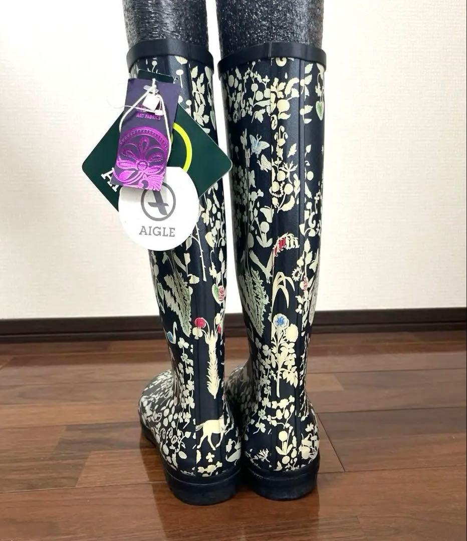 【新品】AIGLE(エーグル)×LIBERTY(リバティ) レインブーツ 39