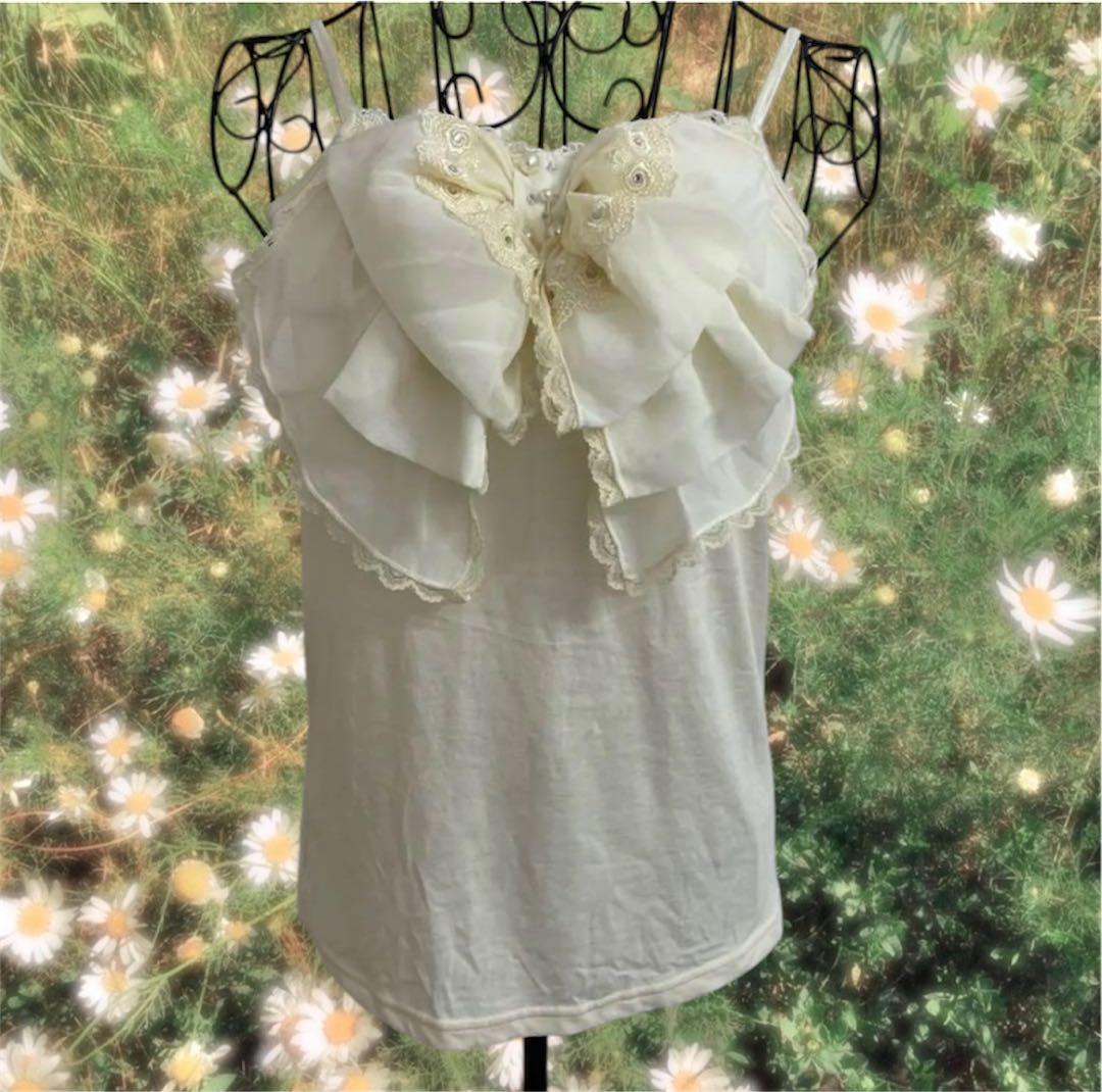 ビックリボンキャミソール アクシーズファム フェアリーグランジ 姫ロリ