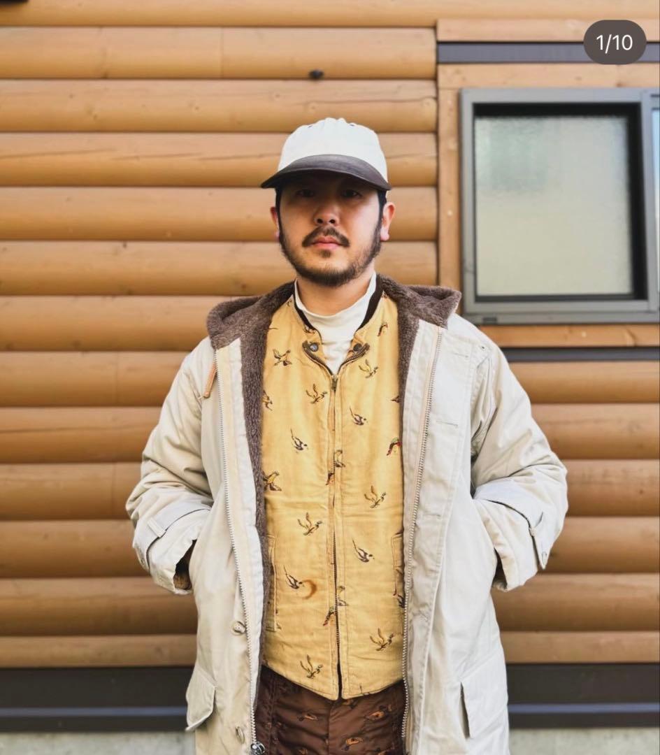 special Duxbak コーデュロイ　総柄　ベスト　vintage 50s