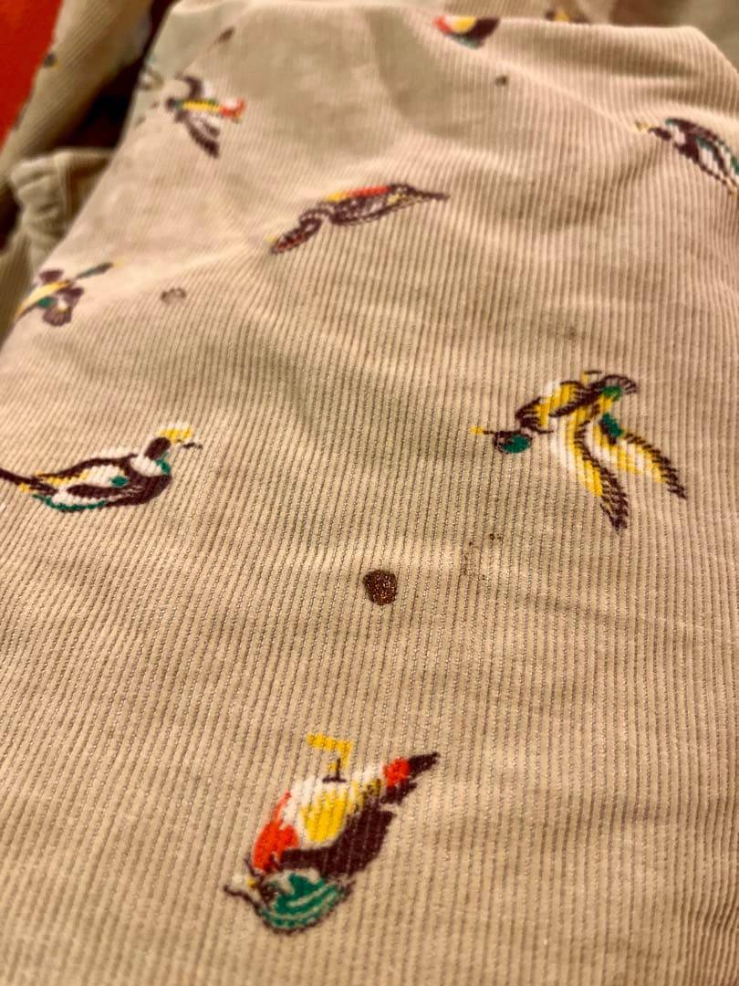 special Duxbak コーデュロイ　総柄　ベスト　vintage 50s