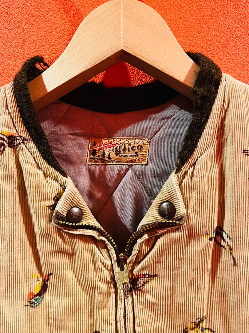 special Duxbak コーデュロイ　総柄　ベスト　vintage 50s