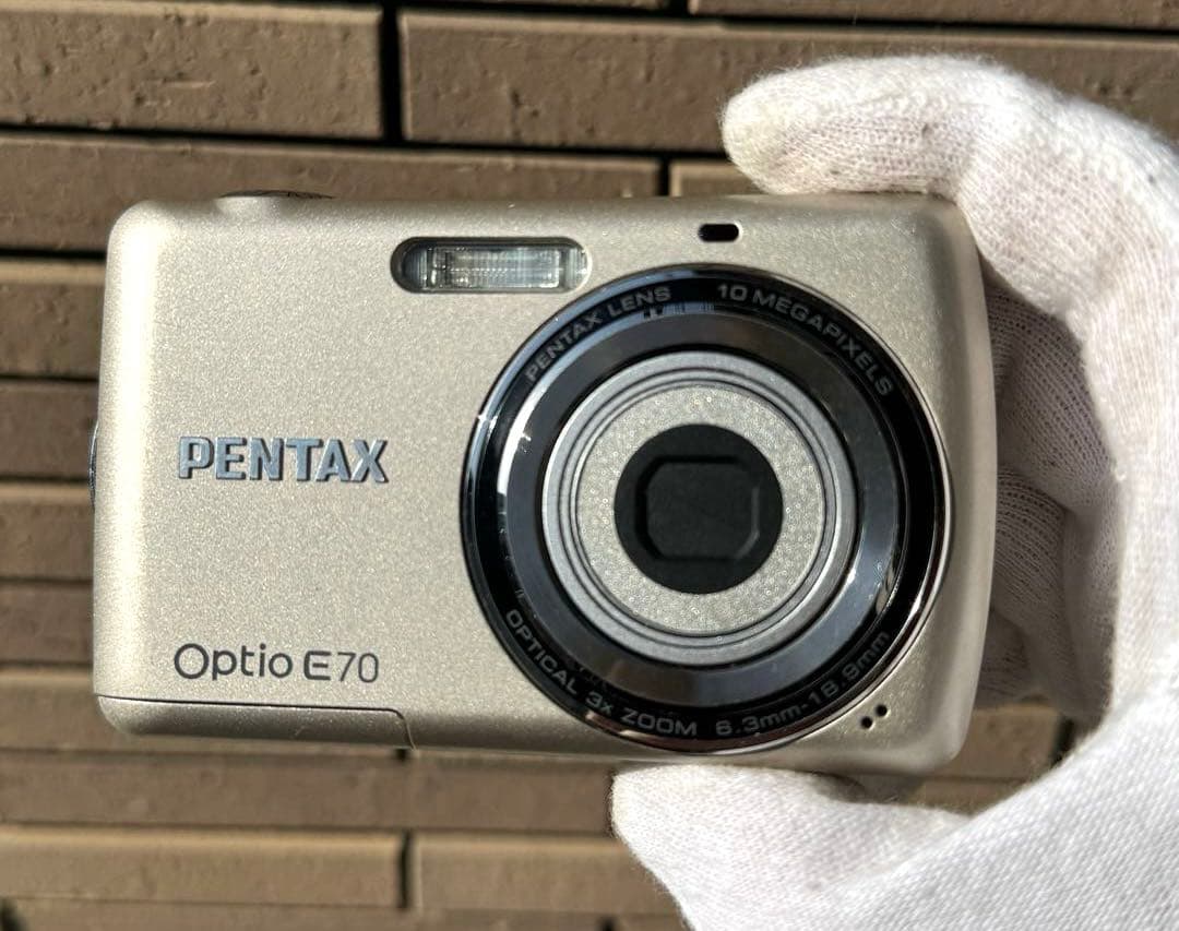 乾電池式/実写美⭕️良品【動作確認済】PENTAX Optio E70