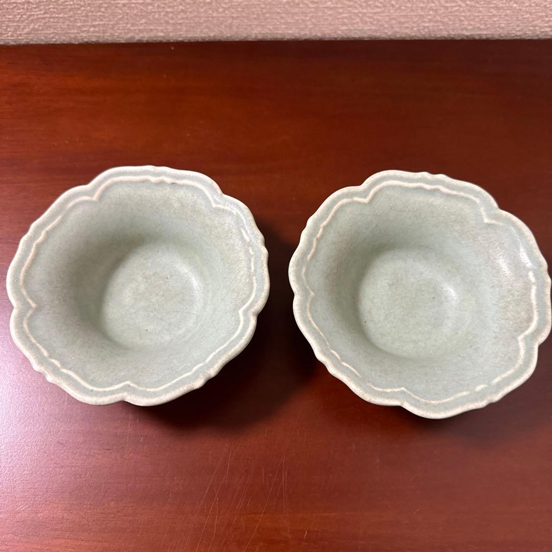【未使用】Awabi ware アワビウェア　輪花　小鉢2個セット