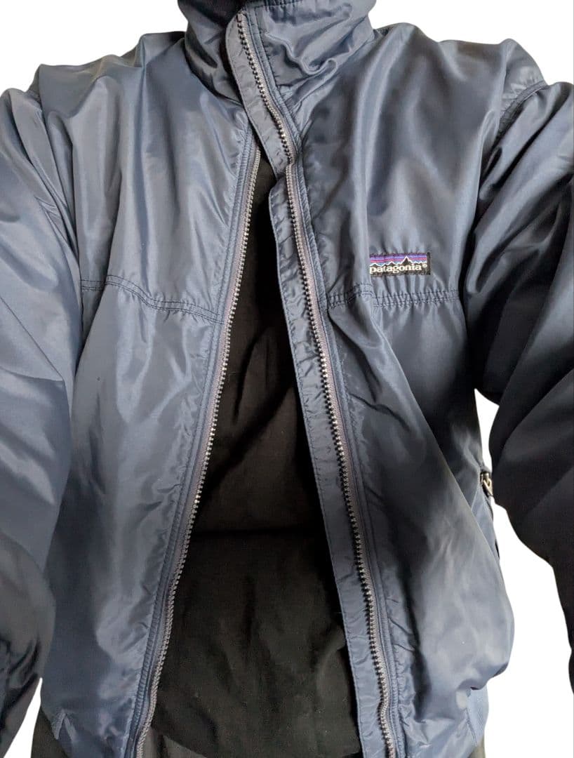 Patagonia　シェルドシンチラ　キャプリーン　美品ブルーブラックusa着画