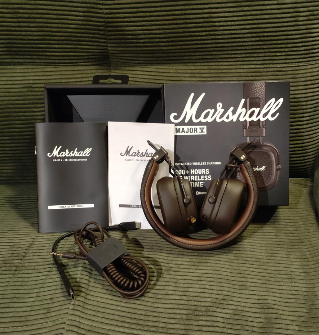 大幅値下げ！【美品】Marshall major V ヘッドホン ブラウン