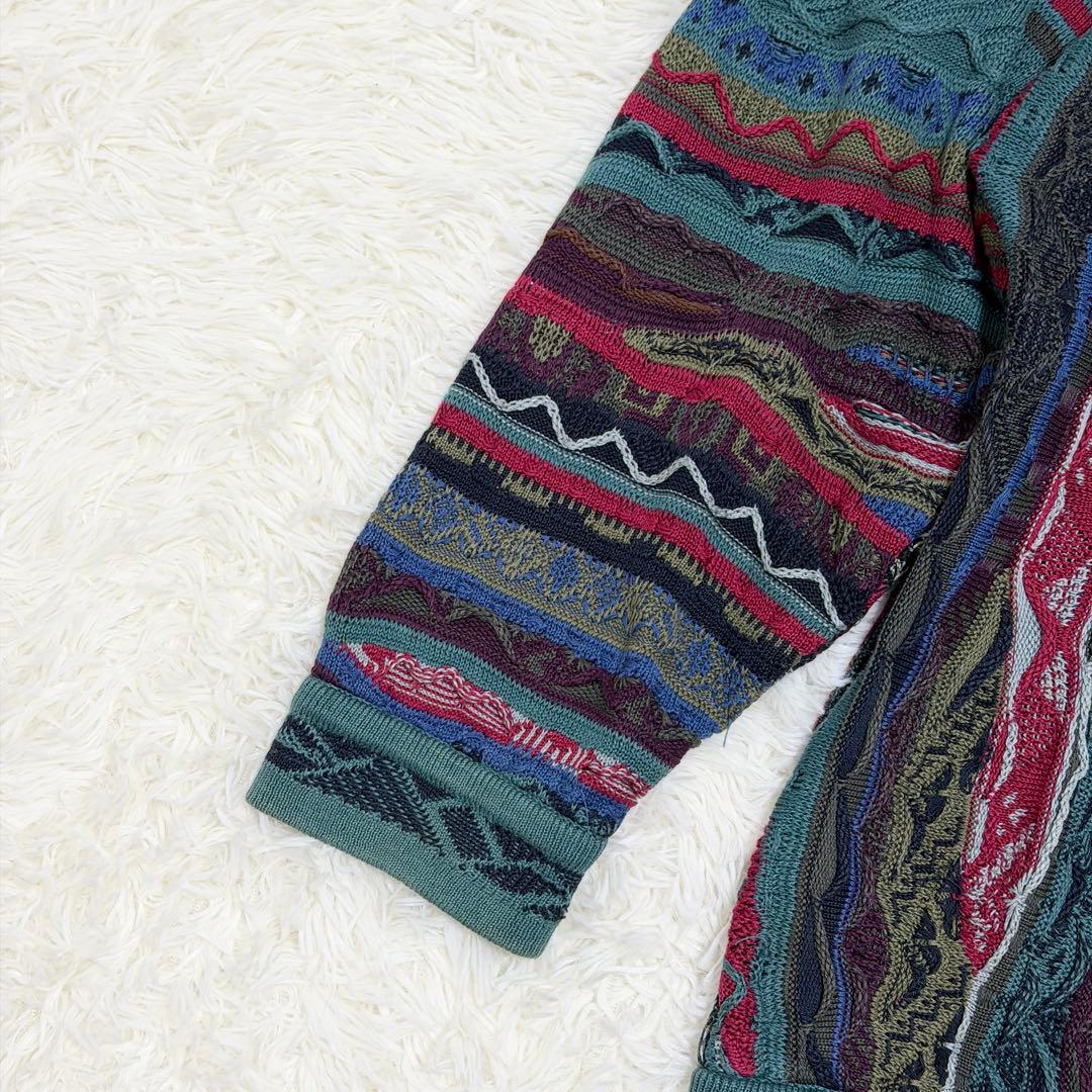 COOGI クージー ニット 3Dニット セーター 厚手 クルーネック XL