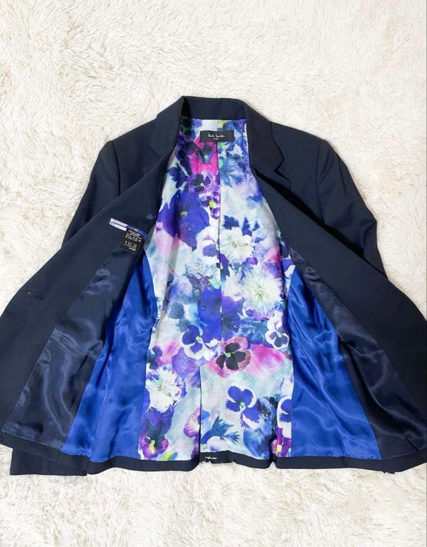 美品 Paul Smith Black 42サイズ セットアップ 花柄 E
