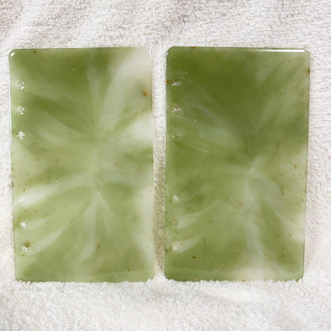 【ゆう】レジンバインダーNo.37 グリーン×ホワイト