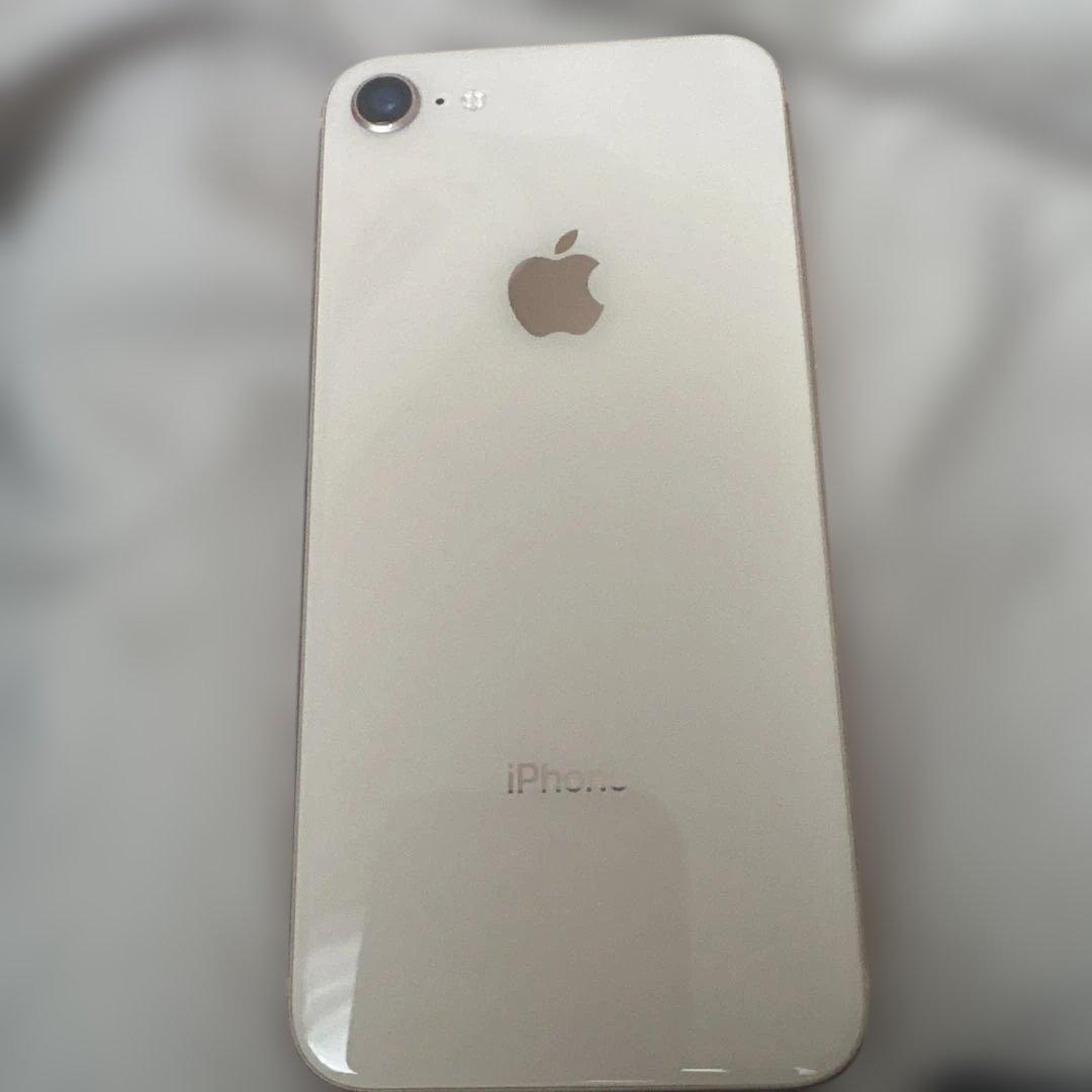 iPhone8 64GB ローズゴールド バッテリー77% 画面傷あり 初期化済