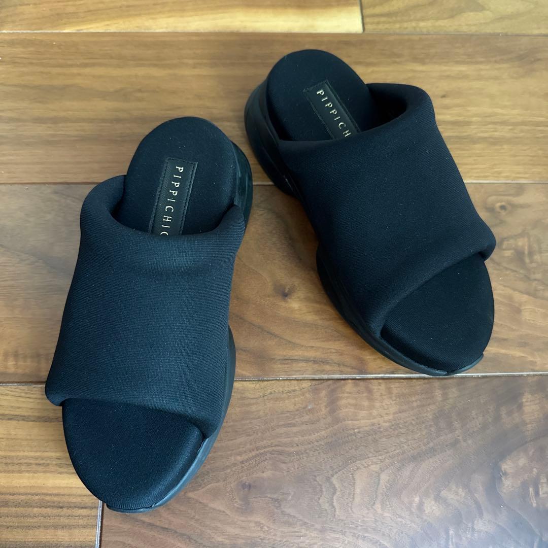 1回使用美品★PIPPICHIC Lukeサンダルミュール厚底ビブラムソールS