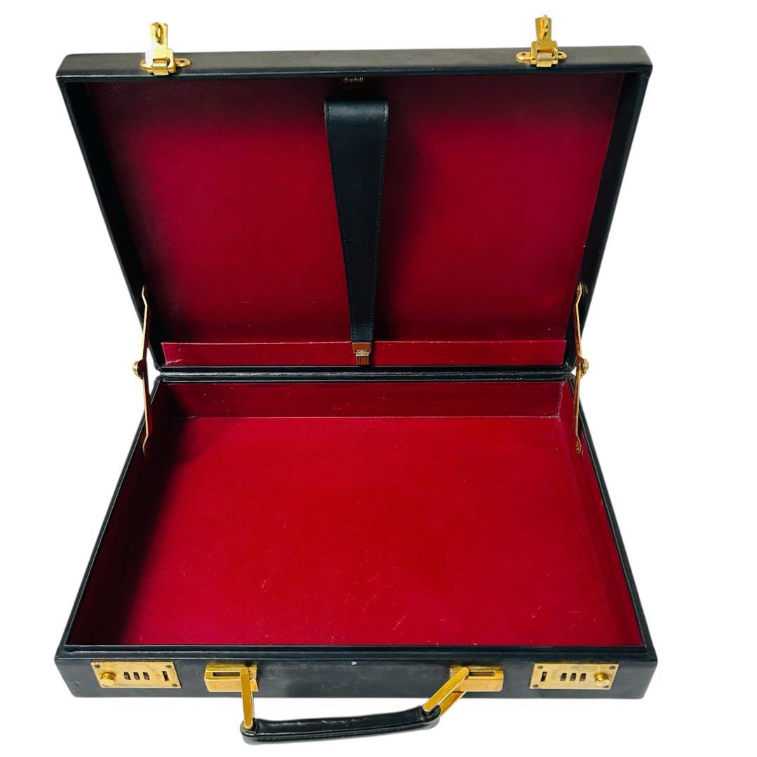 dunhill ダンヒル 本革 アタッシュケース ブリーフケース ビジネス