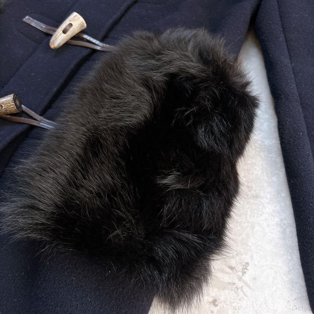 定価18万✨ボーダーズアットバルコニー　カシミヤ混ダッフルコート　フォックス