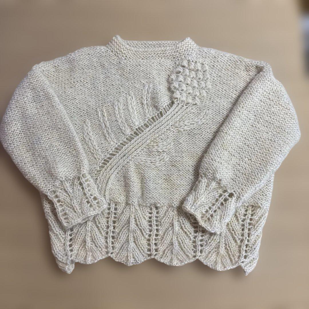 三國万里子　ミクニッツ　フキノトウのセーター