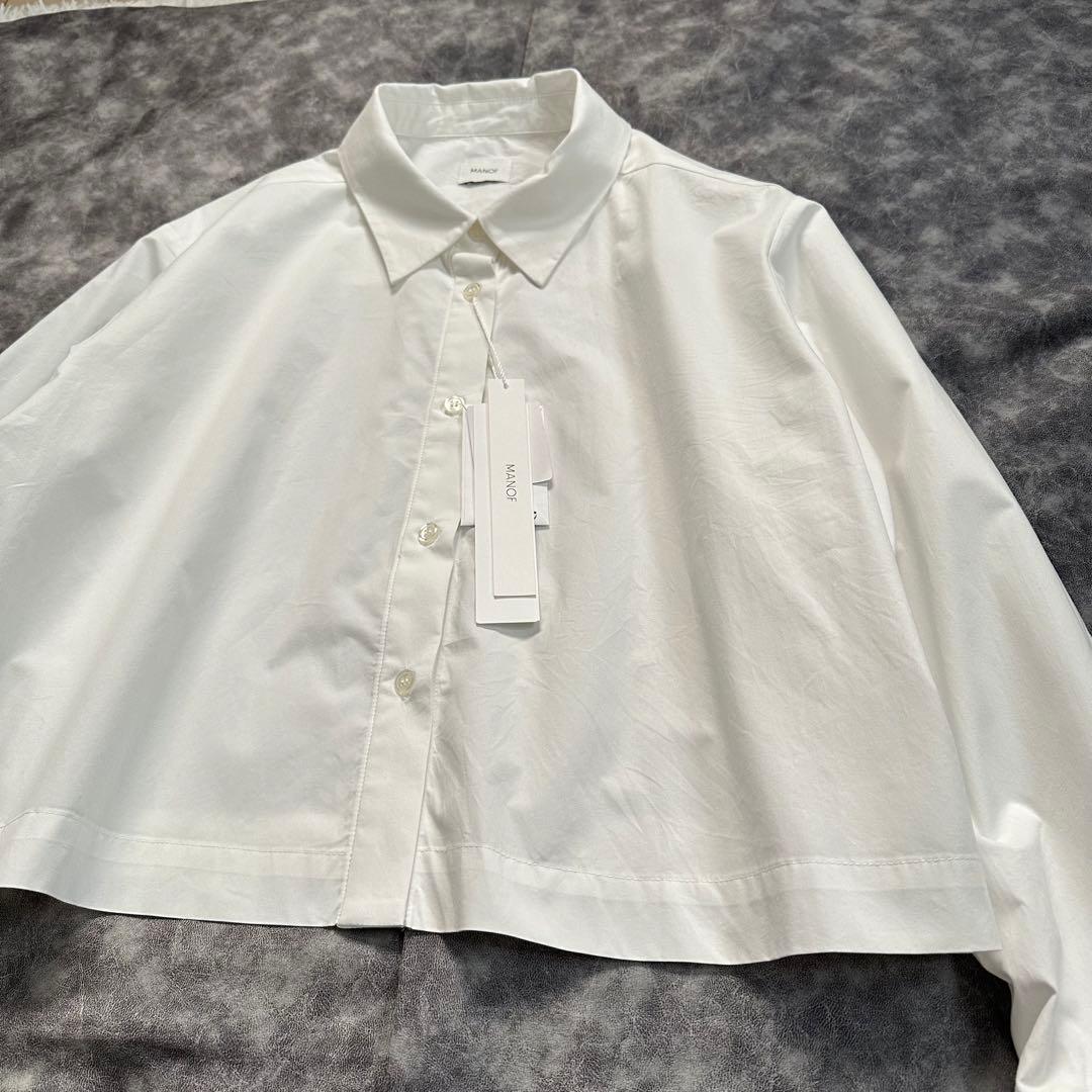【新品未使用】MANOF 完売品　FRILL CUFF SHIRT　ホワイト