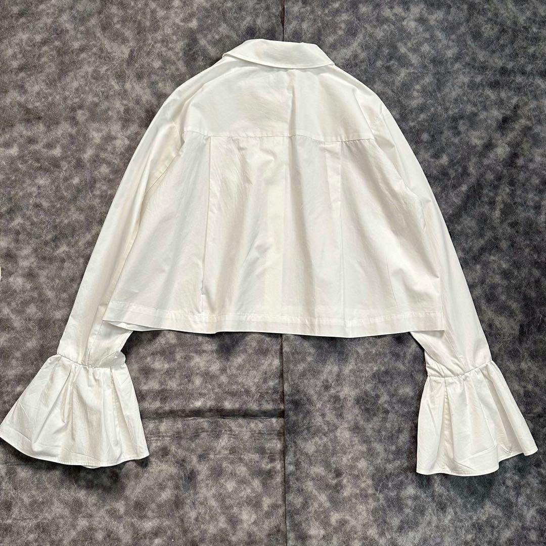【新品未使用】MANOF 完売品　FRILL CUFF SHIRT　ホワイト