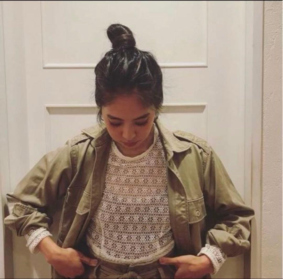 nowos レース ブラウス かぎ編み ノーウォス クロシェ