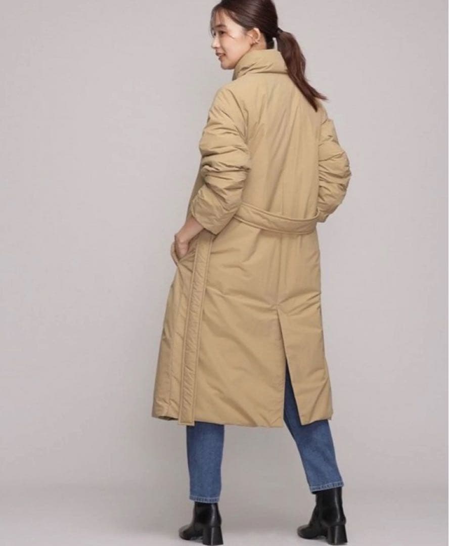 nano universe 西川ダウン　ベルテッドコートダウン ※ベルト無し