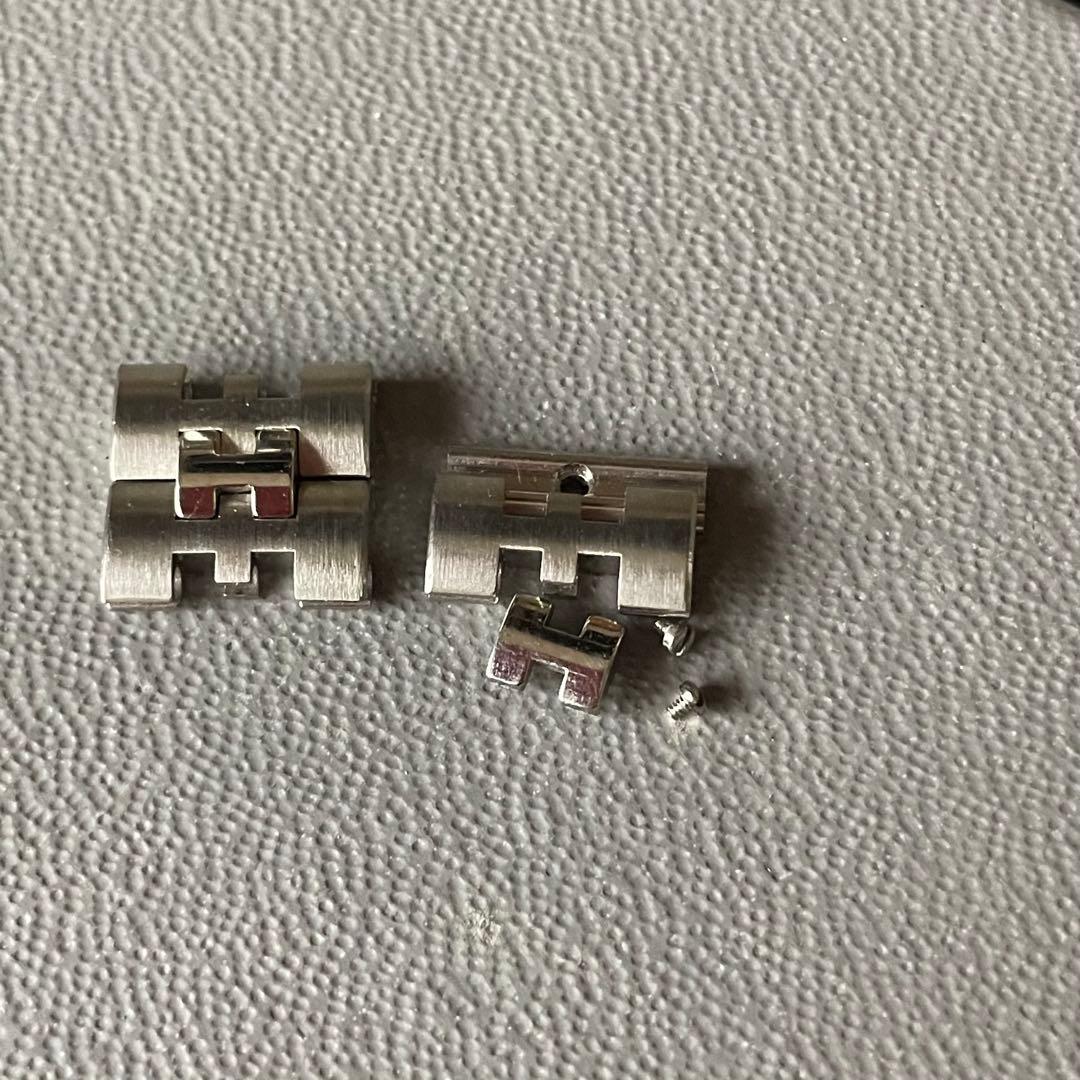 HERMES キャプテンニモ　クオーツ時計 シルバー ゴールド　レディース