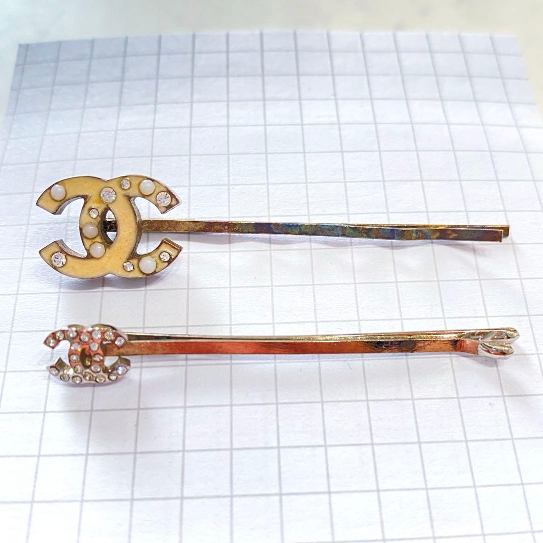 CHANEL ヘアピン　ココマーク　ヴィンテージ　ヘアアクセサリー