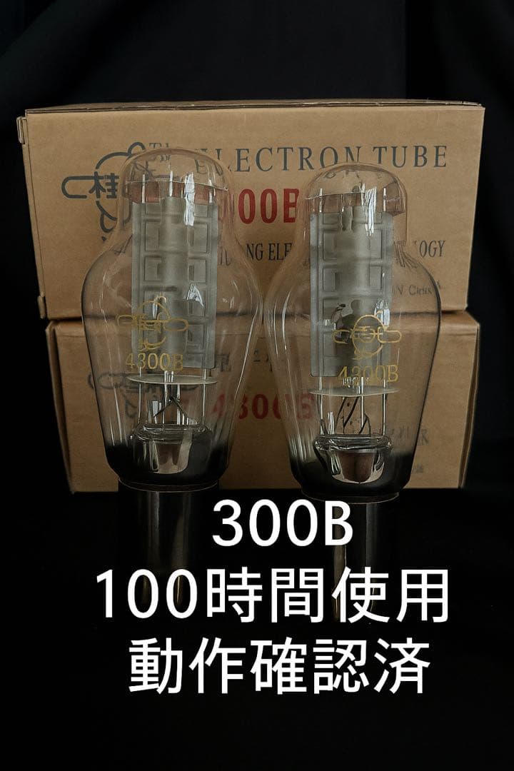 300B 真空管ペア ほぼ未使用 約100時間動作良好