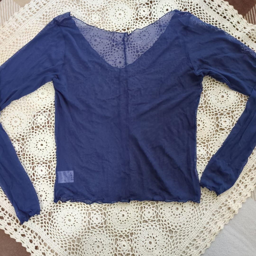 cherir 美品Chacotショートオールとネイビートップスおまとめ2点