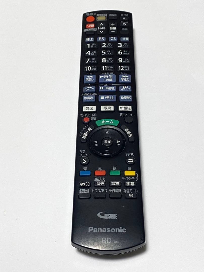 Panasonic BD用リモコン N2QAYB001234 動作品