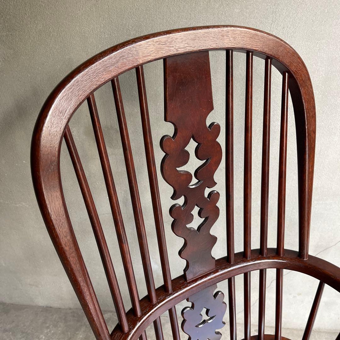 松本民芸　アームチェア　専用座布団付き