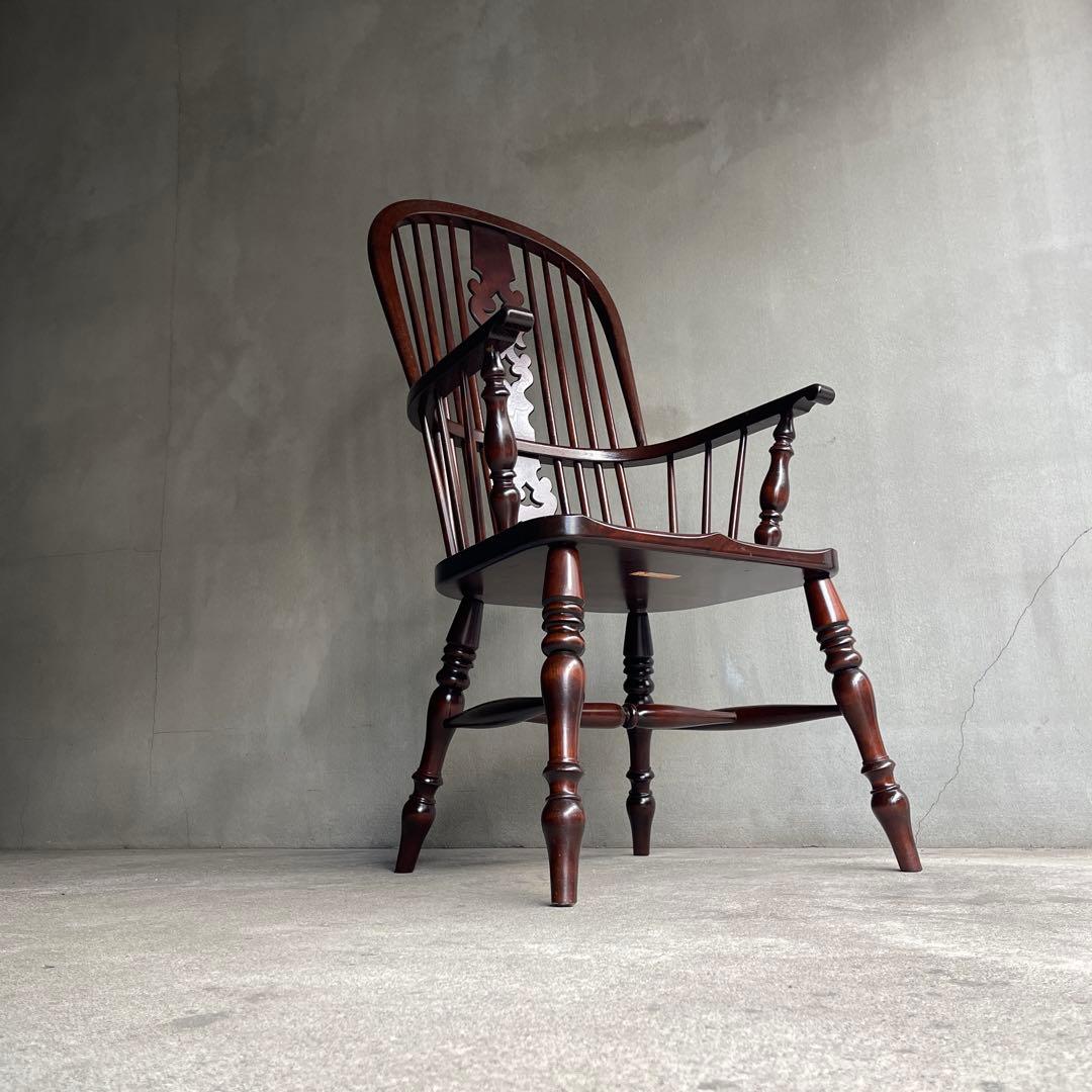 松本民芸　アームチェア　専用座布団付き