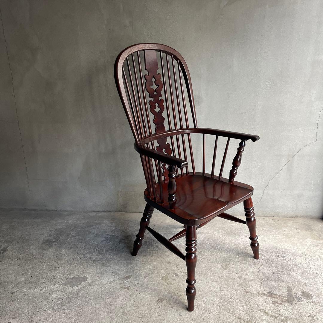 松本民芸　アームチェア　専用座布団付き